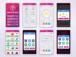 Logo quiz food level 2. Logo Quiz Game Behance