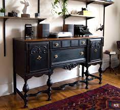 Antique Buffet Restoration Using Black Chalk Paint Antique Furniture Restoration Painted Furniture Furniture Restoration
