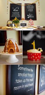 Birthday Ideas In Dallas Tx Love The Chalkboards With Quotes Winnie The Pooh Birthday Kids Birthday Party 1st Birthday Parties