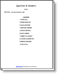 These pop culture questions range from black history to some of your . About The Pubquizpro Trivia Quiz Packs