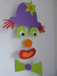 Clown Mobile Clown Basteln Vorlage Fasching Basteln Schule Karneval Basteln