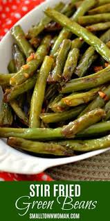 Stir Fried Green Beans With Ginger And Garlic Recipe Fried Green Beans Stir Fry Greens Green Bean Recipes