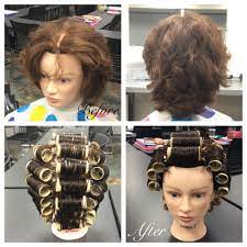 Wet Set On Mannequin Using Medium Rollers First Sectioned Hair Into 6 Sections And Starting At The Top Front Proceeded To Curl Wet Set Avant Garde Hair Curls