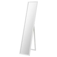 Flaknan مرآة بحامل أبيض 30x150 سم Ikea