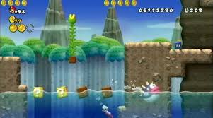Get a yoshi up to this platform, but instead of entering the tunnel, jump up and flutter jump to the right. World 6 5 New Super Mario Wii Wiki Guide Ign