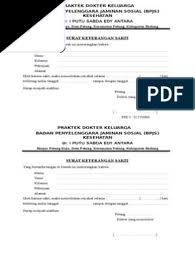 Contoh surat keterangan sakit dari dokter untuk karyawan. Surat Keterangan Sakit Doc