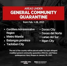 Year that it targets to have the entire nation shift to modified gcq by the first quarter of 2021. Abs Cbn News On Twitter Metro Manila Car And 6 More Areas Will Be Placed Under Gcq For The Whole Month Of February Covid19 Covid19quarantine Read Https T Co Alqawhyau7 Https T Co Yof0yrbot3