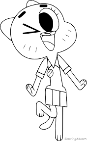 The Amazing World Of Gumball Coloring Pages Coloringall