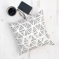 Black And White Geometric Pillow Geometric Cushion Cover Modern Home Decor Minimalist Throw Etsy White Decorative Pillows Geometric Cushions Modern Throw Pillows