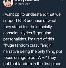 This Is Why I Don T Like Telling People About The Band S That I Like Not Because I M Ashamed But Because They Will Think A Crazy Litt Bts Quotes Bts Theory Bts
