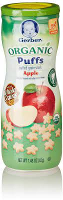 Amazon Com Gerber Organic Puffs Cereal Snack Apple 1 48 Ounce Prime Pantry Cereal Snacks Puffs Cereal Organic Food Store