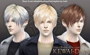 Kewai Dou Contemporary Hairstyle 3kan4on Sims 4 Hairs Sims 4 Hair Male Sims Hair Mens Hairstyles