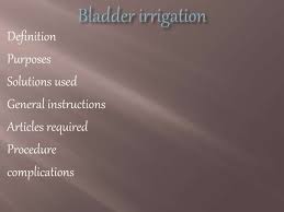 Image result for Bladder Irrigation