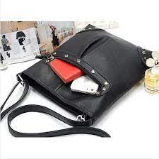 Разпродажба! Просто евтини стил горещи черни портмонета и чанти малки  дамски чанти за рамо родословни светкавица нитове ежедневни дамски кожени  чанти < Дамски чанти - Prodajba-Pari.news