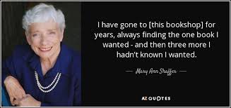 TOP 25 QUOTES BY MARY ANN SHAFFER (of 58)