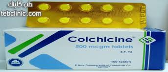 Colchicine is used to prevent or treat the symptoms of gout. Ø³Ø¹Ø± Ø¯ÙˆØ§Ø¡ ÙƒÙˆÙ„Ø´ÙŠØ³ÙŠÙ† Colchicine Ù„Ø¹Ù„Ø§Ø¬ Ø§Ù„Ù†Ù‚Ø±Ø³ ÙˆØ§Ù„ØªÙ‡Ø§Ø¨ Ø§Ù„Ù…ÙØ§ØµÙ„ ÙˆØªØ£Ø«ÙŠØ±Ù‡ Ø¹Ù„ÙŠ Ø§Ù„Ø´Ø¹Ø± ÙˆØ§Ù„Ø­Ù…Ù„ Ø·Ø¨ ÙƒÙ„ÙŠÙ†Ùƒ