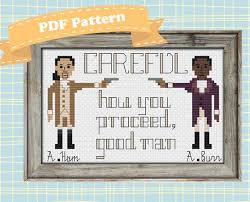 Check spelling or type a new query. Hamilton Cross Stitch Pattern Burr Hamilton Duel Etsy