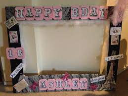 Paris Themed Photo Booth Frame Photo Booth Frame Paris Party Barbie Theme