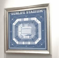 Print Of Vintage Sunlife Stadium Seating Chart Seating Chart