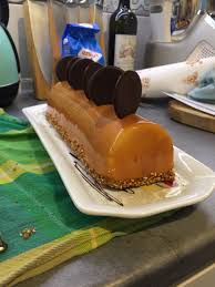 Buche Chocolat Blanc Caramel Beurre Salee Glacage Miroir Caramel Chocolat Blanc Chocolat Caramel