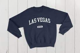 Las Vegas Nevada Usa College Classic Crewneck Sweatshirt Etsy