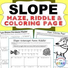 It's a wonderful activity that incorporates fun into the classroom! Slope Intercept Form Coloring Activity Pages