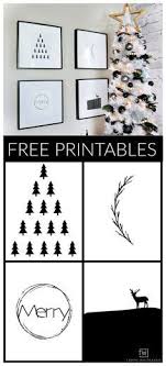 Black And White Christmas Wallpaper Black And White Modern Christmas Printables With Images Modern Christmas Scandinavian Christmas Decorations Free Christmas Printables
