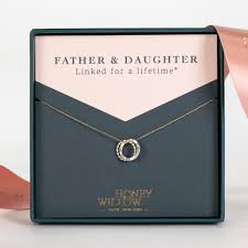 Father and Daughter Necklace Close-Up