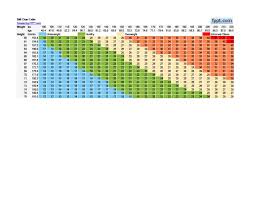 36 Free Bmi Chart Templates For Women Men Or Kids