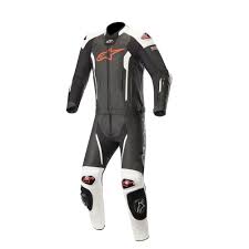 Alpinestars 2019 Missile 2 Piece Leather Race Suit Tech Air Compatible Black Red White