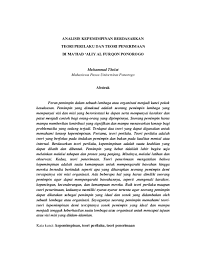 Pdf Jurnal Analisis Kepemimpinan Berdasarkan Teori Prilaku Dan Teori Penerimaan M Tholut Pdf Muhammad Tholut Academia Edu