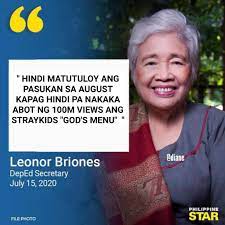 Ito ang naging pahayag ni deped secretary leonor briones sa online press. Stray Kids Memes A Text Of Secretary Briones Facebook