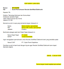 Form surat pernyataan persetujuan penggunaan sertifikat elektronik direktorat jendral pajak format ms word: Petunjuk Revoke Sertifikat Elektronik Efiling Accurate Online