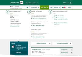 Lloyds Bank Internet Banking Personal Details