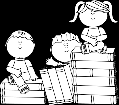 Muslim kid reading books vector. Library Of Child Reading A Book Graphic Freeuse Stock Black And White Png Files Clipart Art 2019