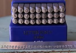 3mm Typewriter Font Metal Letter Alphabet Stamp Uppercase Set Sge 3u