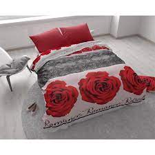 Lenzuola rosse e nere / biancheria casa: Lenzuola Matrimoniali Con Rose Rosse
