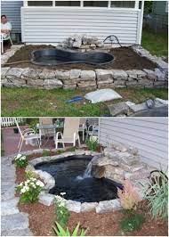 15 Budget Friendly Diy Garden Ponds You Can Make This Weekend Diy Ponds Backyard Ponds Backyard Waterfalls Backyard