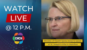 Ontario Minister Sylvia Jones to make an announcement at St. Joseph's Villa  at 12 p.m.