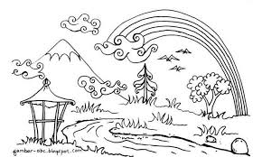 Download now gambar pemandangan alam hitam putih 3d gambar pemandangan. Pin Di Mewarnai