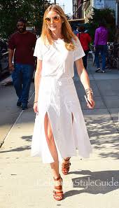 $82.00 ribbed top, eyelet skirt. Olivia Palermo Wows In All White Celebrity Style Guide