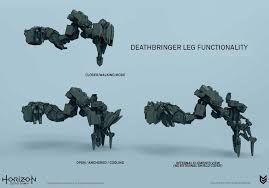 Horizon Zero Dawn Deathbringer Leg Functionality Concept Miguel Angel Martinez Horizon Zero Dawn Dawn Miguel Angel
