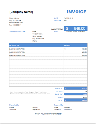 Advance Payment Invoice For Excel Invoice Templates Invoice Sample Advance Payment