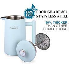 You can quickly brew a fresh cup of coffee whenever you want one without having to worry about what you're going to do with all the leftover coffee. Vacuum Insulated By Plakar Enjoy Single Cup Or Full Pot Elegant French Press Coffee Maker Double Wall Candy Blue Vintage Design Smooth Pouring Spout 34 Oz Home Kitchen French Presses Fcteutonia05 De