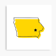 Our iowa city canvas art is stretched on 1.5 inch thick stretcher bars and may be customized with your choice of black, white, or mirrored sides. Uiowa Canvas Prints Redbubble