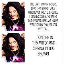 Becky G Singing In The Shower Love The Lyrics Of This Song Shower Lyrics Becky G Shower Becky G