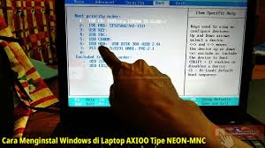 Cara Install Windows 7 8 Laptop Axioo Neon Mnc Youtube