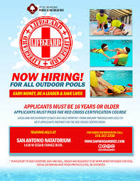 To become certified as a cst (certified service technician®), you must complete the cst course and take the cst exam. Hiring Lifeguards The City Of San Antonio Official City Website