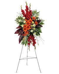 A New Sunrise Spray Sympathy Arrangement Teleflora