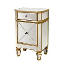Modern design with square silhouette and high gloss white and black tone adds an elegant appeal and sophisticated touch to your bedroom. Gold Nightstands Bedside Tables Target